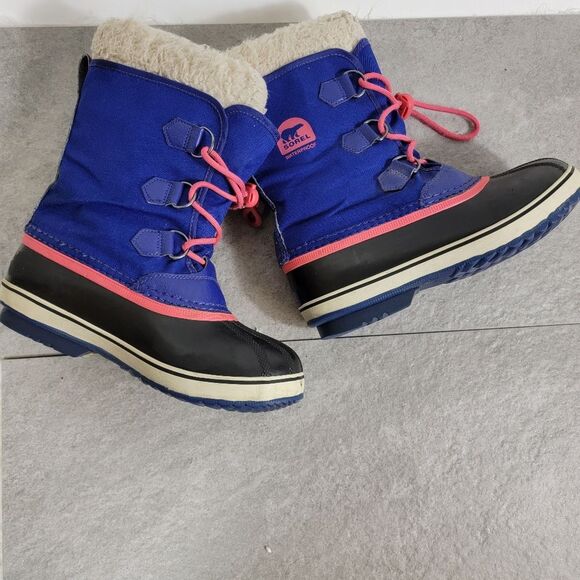 SOREL Snow Carnival duck Ny1879484 waterproof mid calf boots shoes Navy Size 5 - Picture 3 of 10